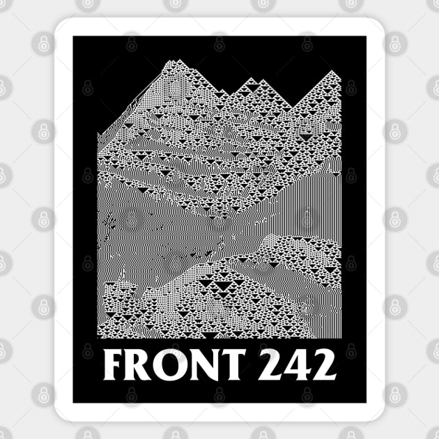 Front 242 //// Tribute Design Sticker by DankFutura